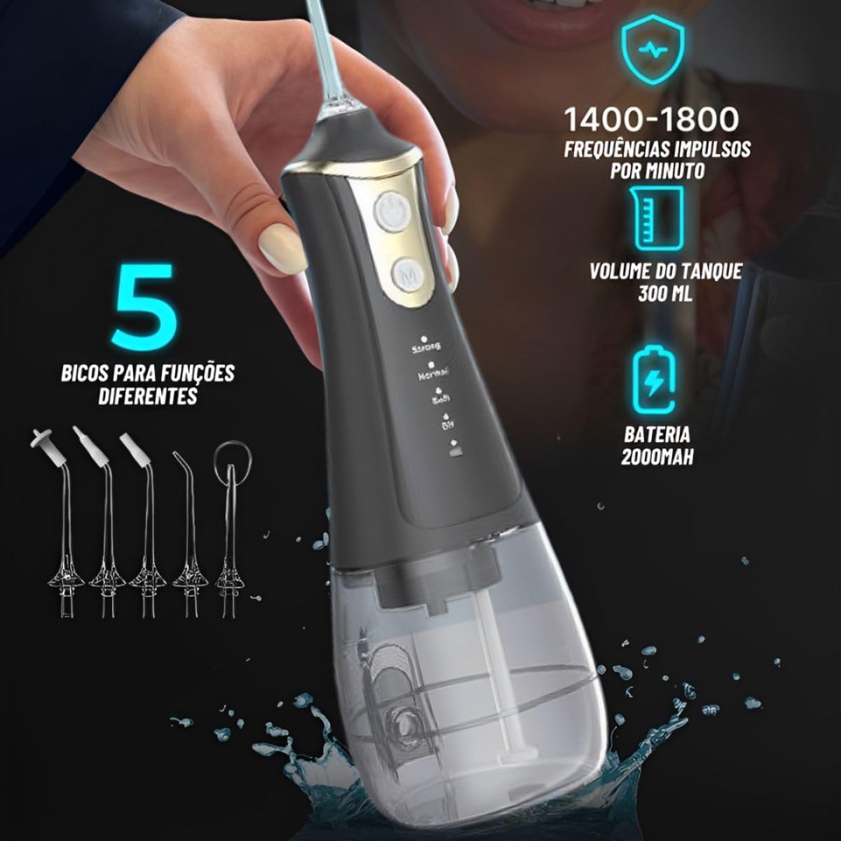 Irrigador Bucal Recargable