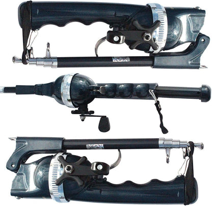 Portable Folding Fishing Rod Telescopic Stainless Steel - Built-in Fishing Reel 80m Line Travel Portable Lure