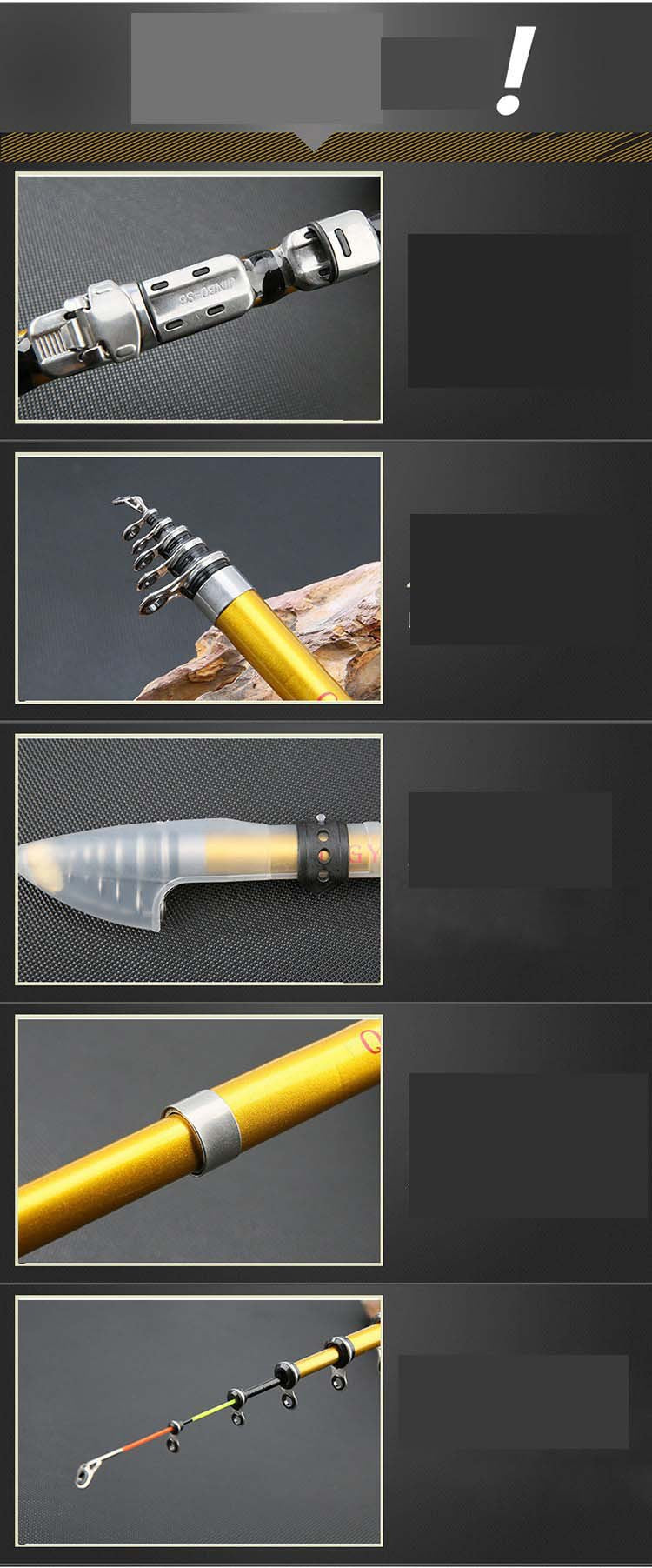 Factory sales contraction section raft Rod telescopic soft tail small rock rod rock fishing rod 1.8 meters 2.1 meters 2.4 meters 2.7