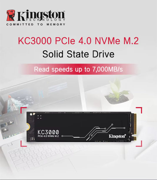 Kingston KC3000 NV2 1T 2T Solid State Drive 500G M.2 NVMe Laptop Hard Drive