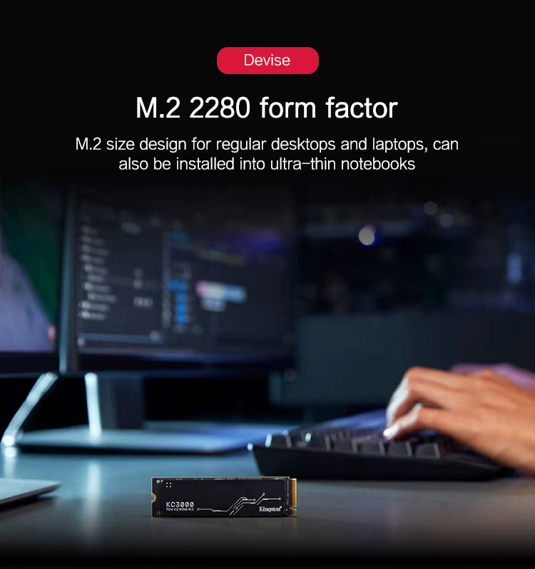 Kingston KC3000 NV2 1T 2T Solid State Drive 500G M.2 NVMe Laptop Hard Drive