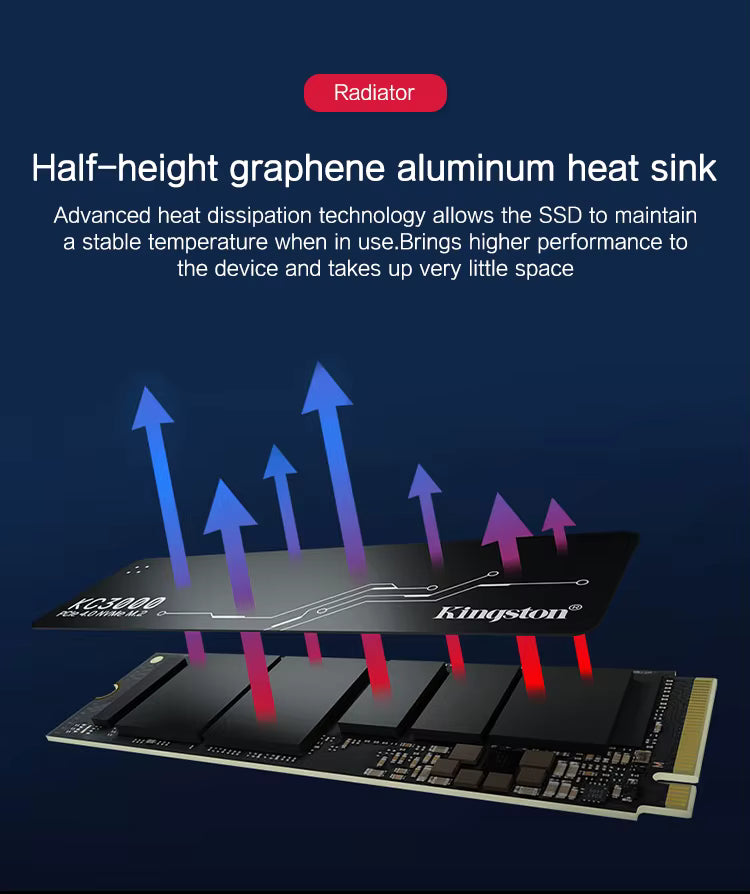 Kingston KC3000 NV2 1T 2T Solid State Drive 500G M.2 NVMe Laptop Hard Drive