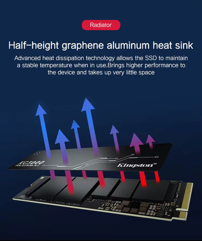 Kingston KC3000 NV2 1T 2T Solid State Drive 500G M.2 NVMe Laptop Hard Drive